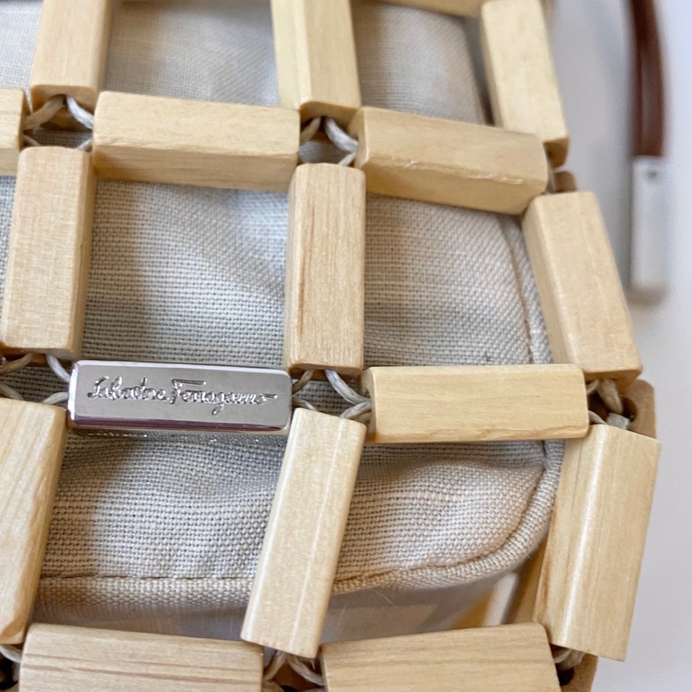 Sold@ebay Vintage Rare Ferragamo Bamboo Handbag - Picture 10 of 14